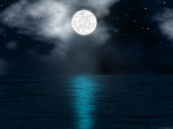 Иллюстрация лунный свет