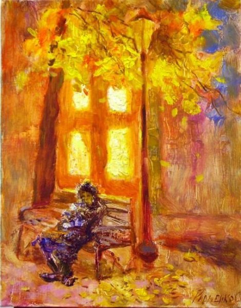 Федор Тютчева "осенний вечер"