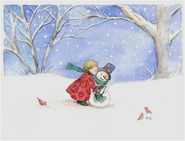 Иллюстрация первый зимний день