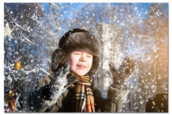 Мальчик зима