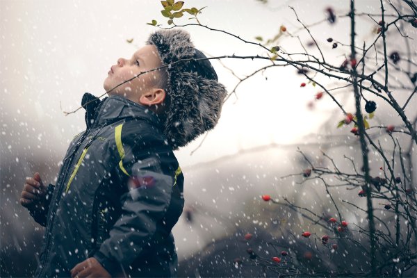 Мальчик зима