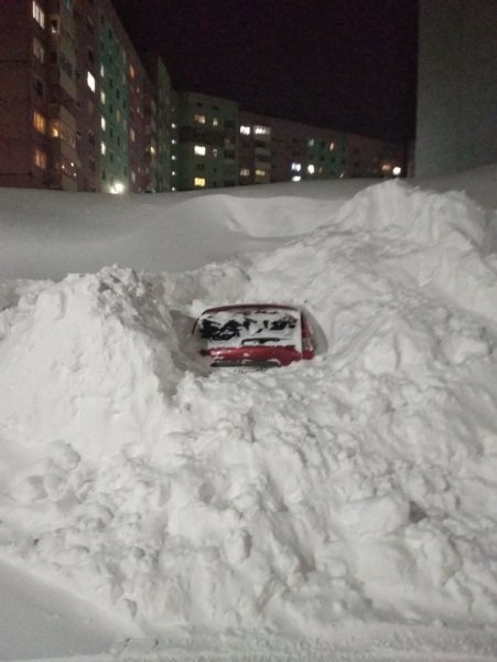 Норильск завалило снегом