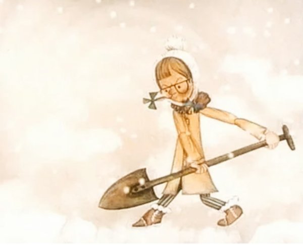 Открытка с лопатой