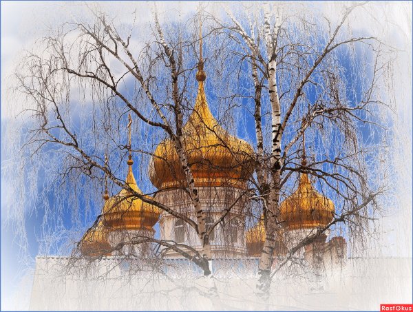 Церковные купола весной