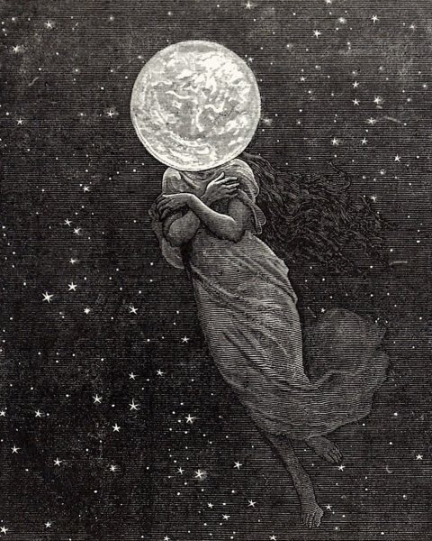 Эмиль Антуан Баярд вокруг Луны