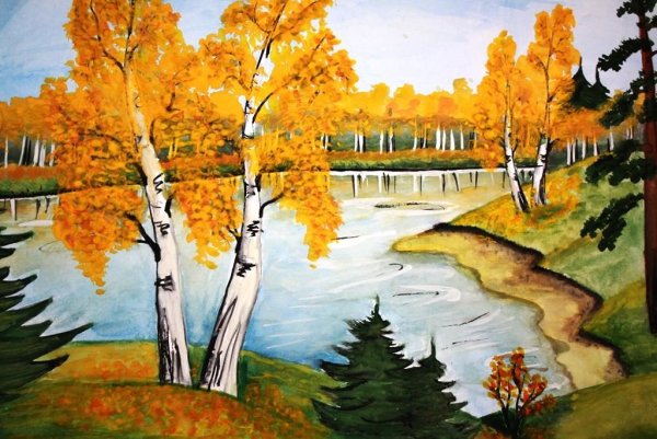 Осина рисунок