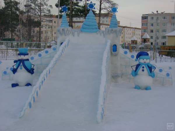 Снежный городок в детском саду