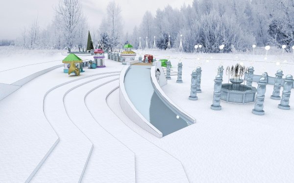 Ледяные горки для детей