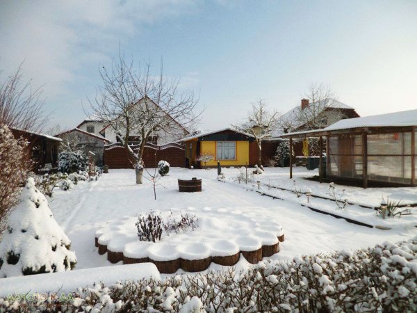 Дачный участок зимой