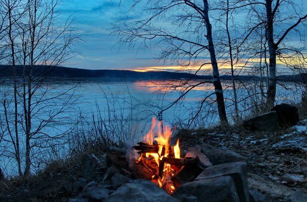 Костер фото