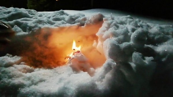 Огонь на снегу