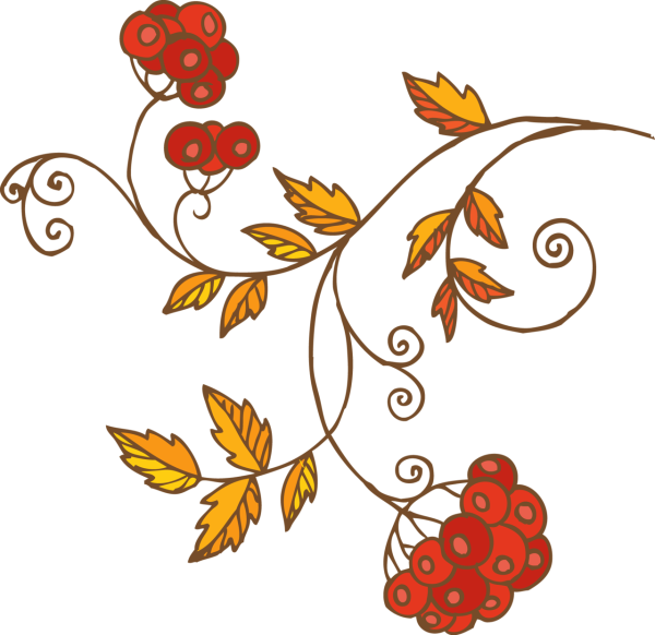 Рябина узор