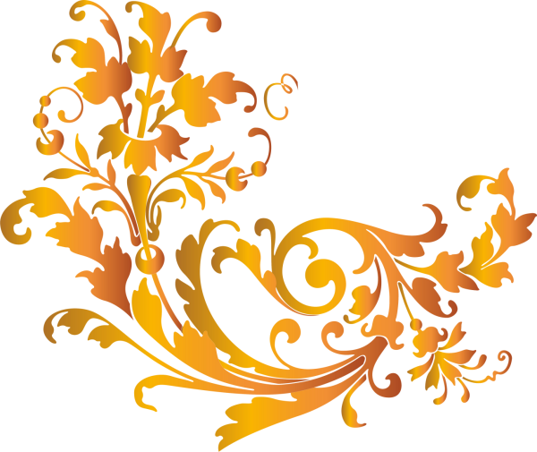 Оранжевые вензеля