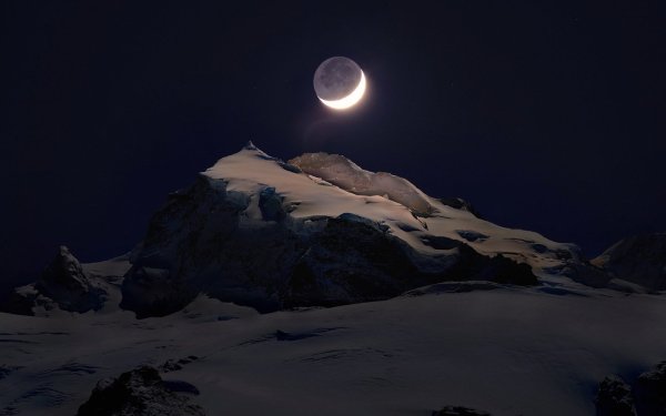 Луна горы лунный свет