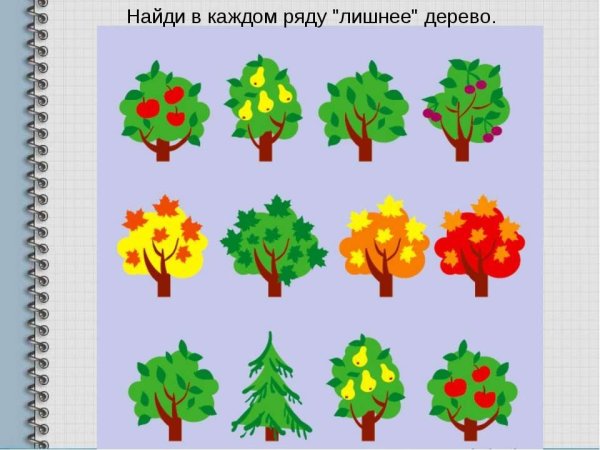 Занятия для малышей деревья