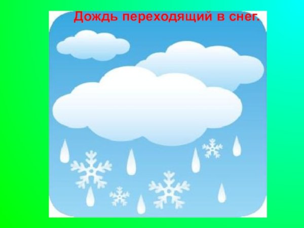 Облачно снег