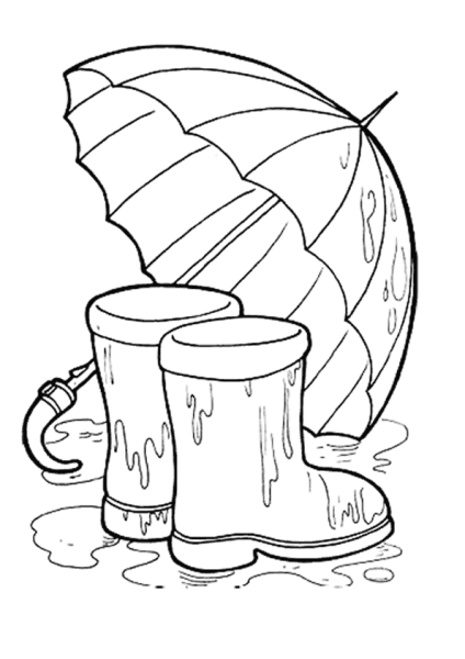 Раскраска осень для малышей