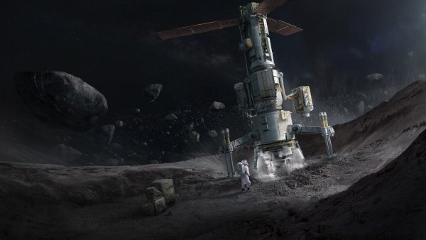 Станция на астероиде