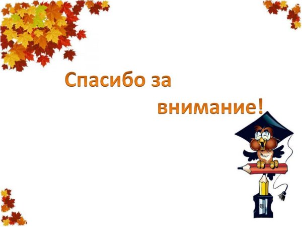 Спасибо за внимание школа