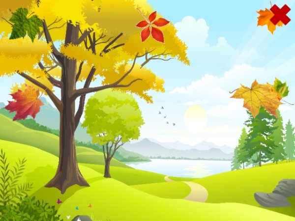 Картина листопад для детей