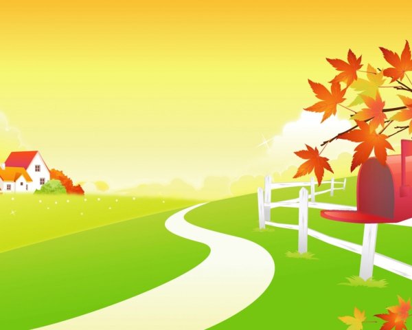 Фон для осенний домик детский садик