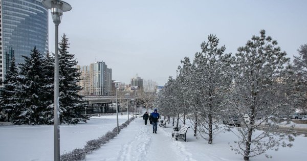Заснеженный Новосибирск
