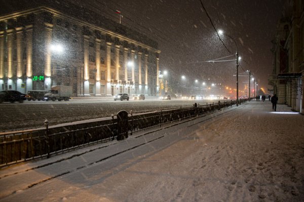 Заснеженный Новосибирск