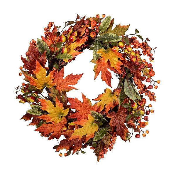 Венок из осенних листьев