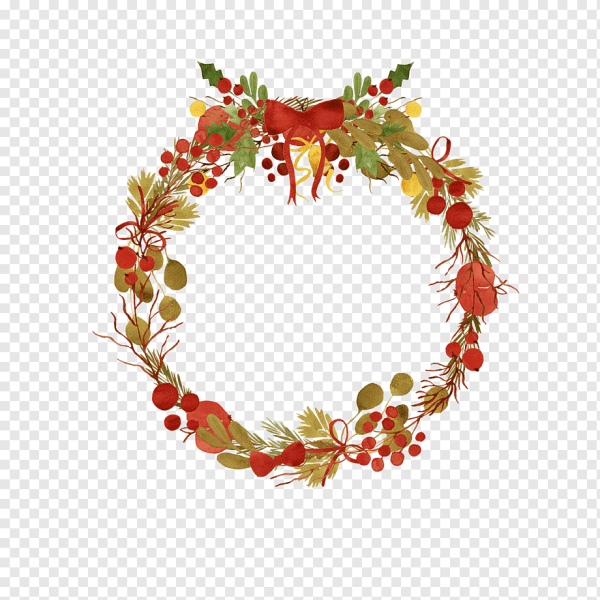 Осенний орнамент в круге