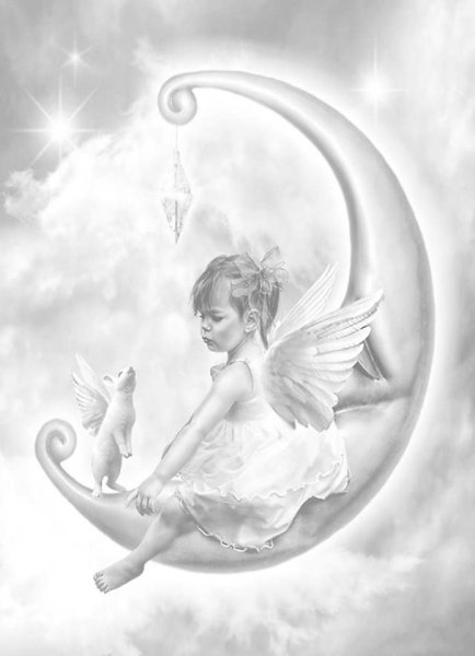 Ангелочек на месяце