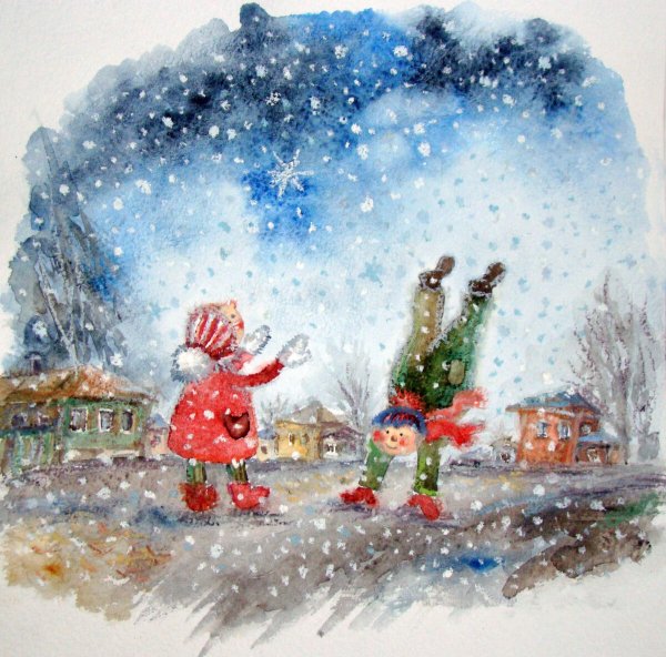 Зимние радости иллюстрации