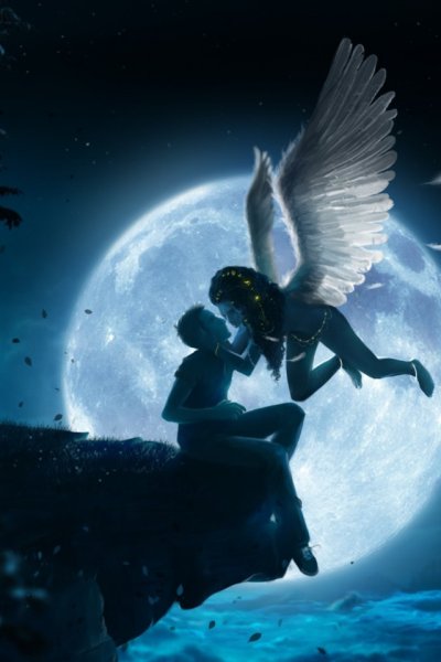 Парень и девушка с крыльями