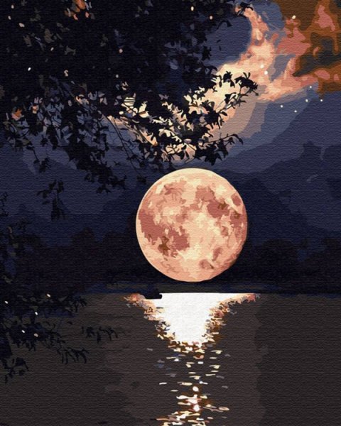 Алмазная мозаика лунное небо