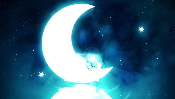 Луна и звезды аниме