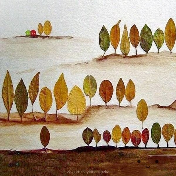 Декор из сухих листьев в интерьере: осенний листопад (фото) | Дом Мечты