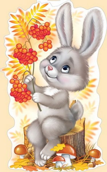 Заяц осенью