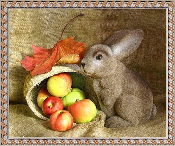 Натюрморт с зайчиком