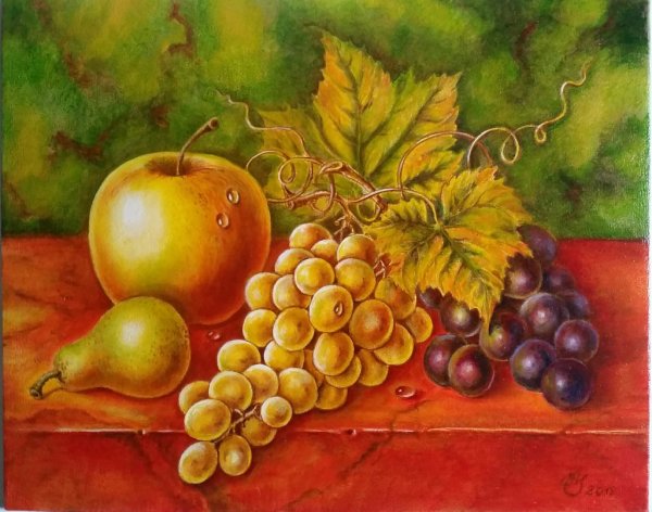 Осенний натюрморт рисунок