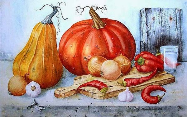 Натюрморт с овощами