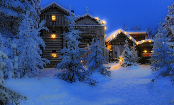 Лапландия Финляндия снег