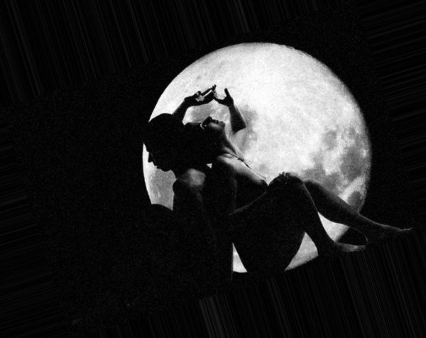 Фотосессия с луной в студии