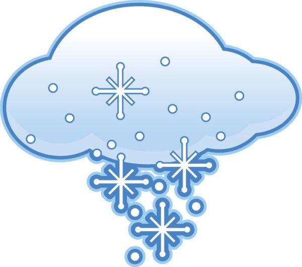 Снегопад мультяшный