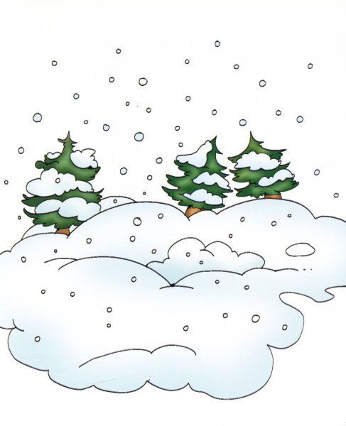 Дети в снегу