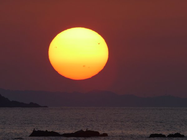 Луна на рассвете