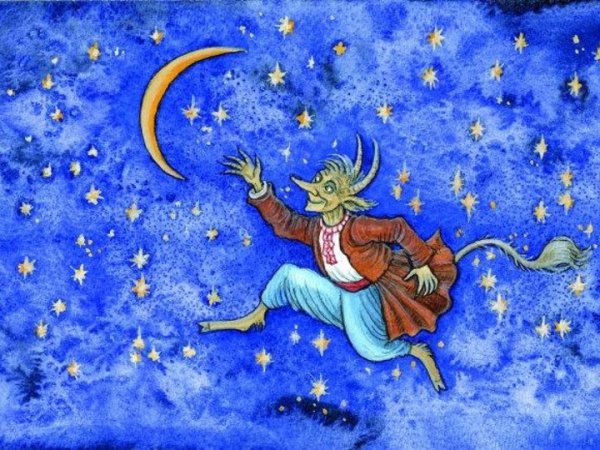 Гоголь ночь перед Рождеством черт