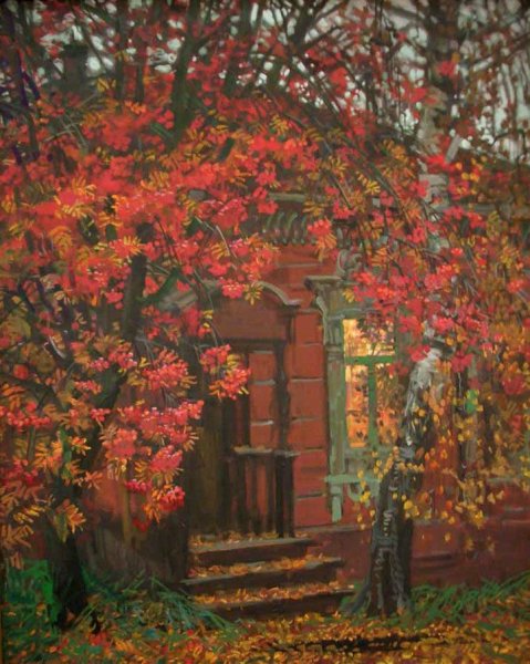 Михаил Абакумов осень живопись