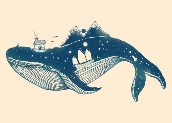 Кит в профиль