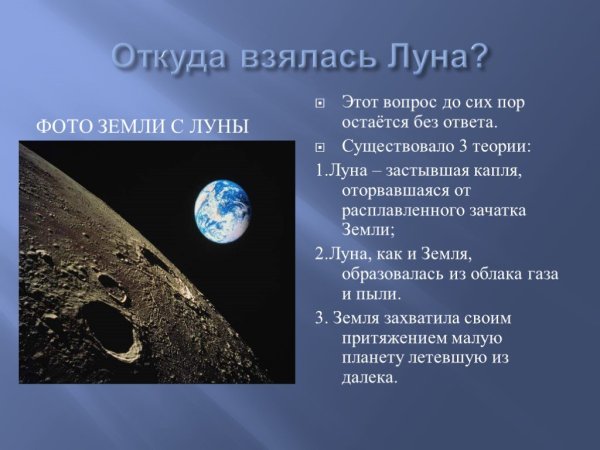 Луна для презентации
