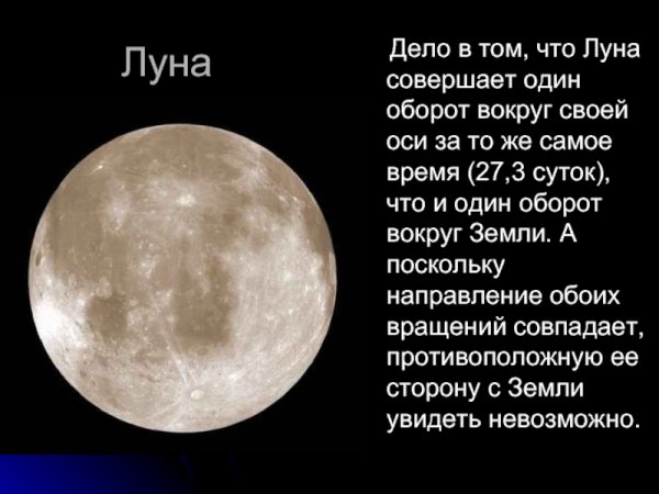Луна для презентации