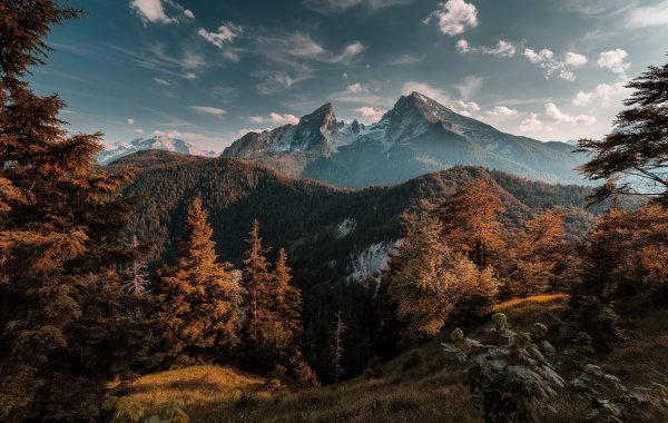 Природа осень горы